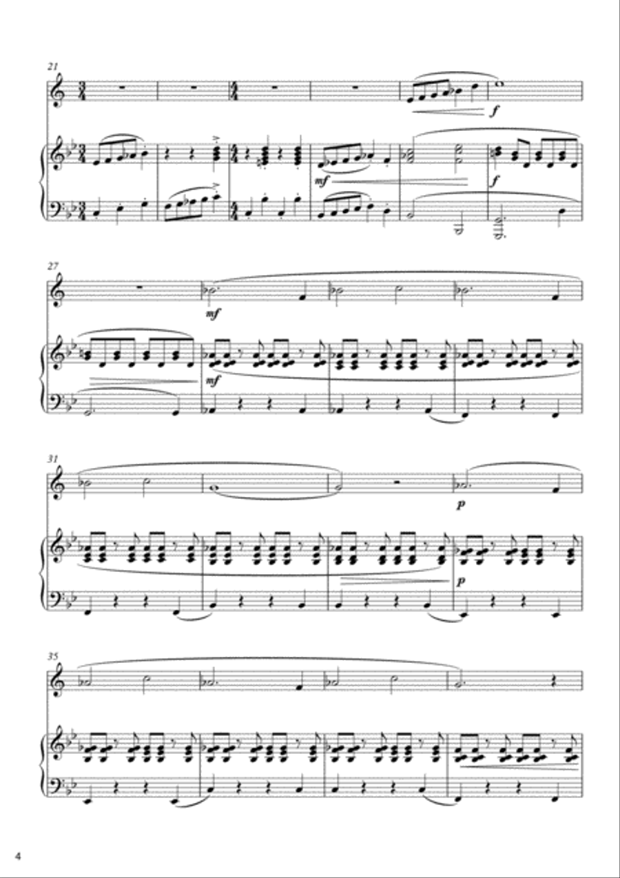 The Corona Suite for Clarinet and Piano by Simon Peberdy Clarinet Solo scores gallery preview page 4