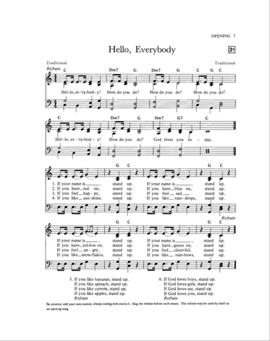 Little Ones Sing Praise: Christian Songs for Young Children Unison Choir scores gallery preview page 5