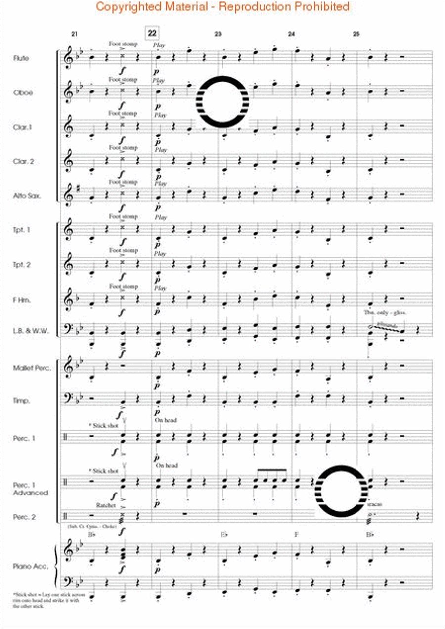 Along Came a Spider Along Came a Spider Concert Band scores gallery preview page 6