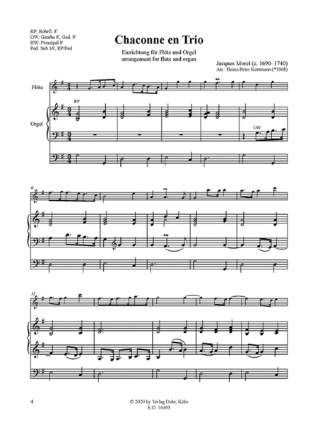 Chaconne en Trio (für Flöte und Orgel)