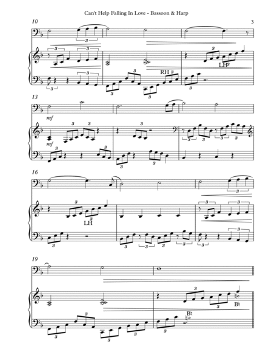 Can't Help Falling In Love Trumpet Duet scores gallery preview page 3