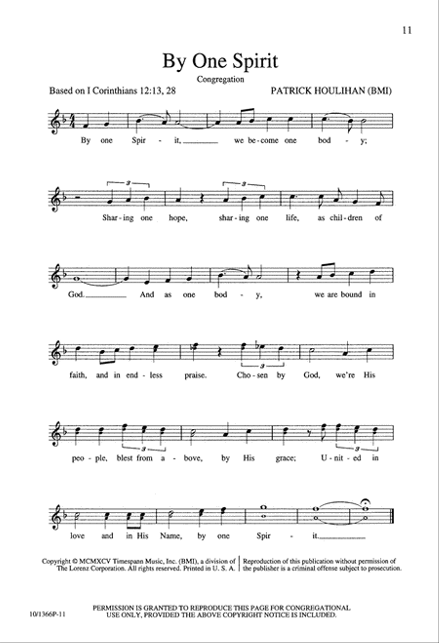 By One Spirit By One Spirit 4-Part scores gallery preview page 11