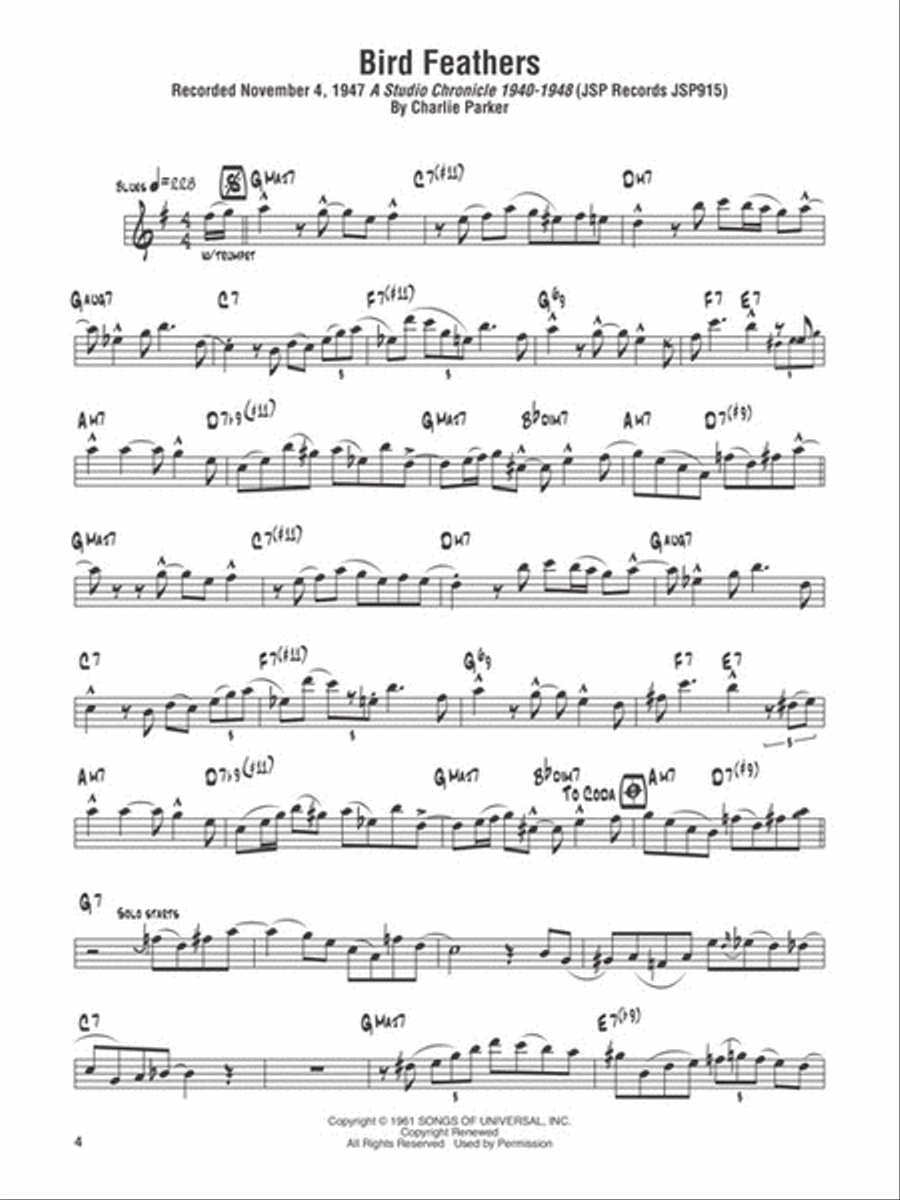 Charlie Parker Omnibook – Volume 2 E-Flat Instrument scores gallery preview page 5