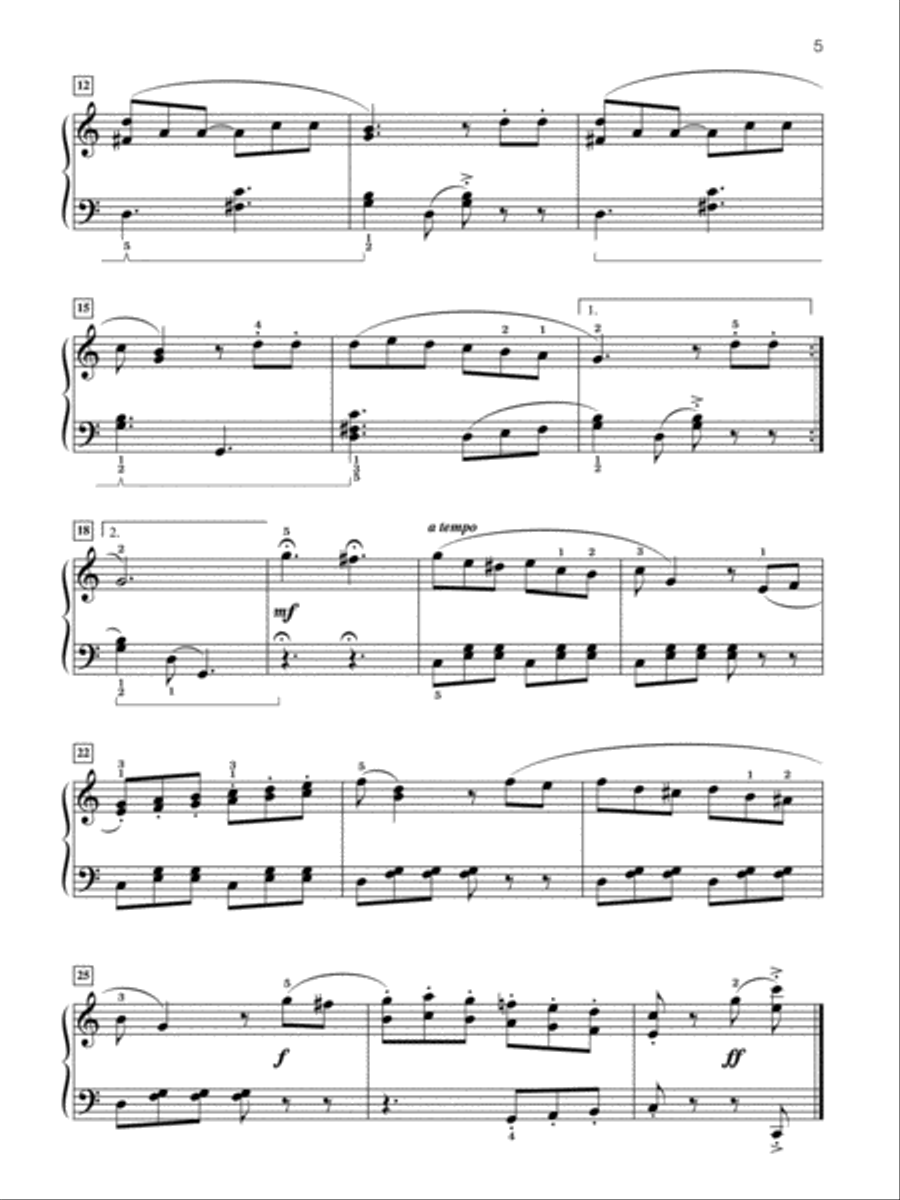 Famous & Fun Favorites, Book 5: 16 Appealing Piano Arrangements Piano Method scores gallery preview page 5