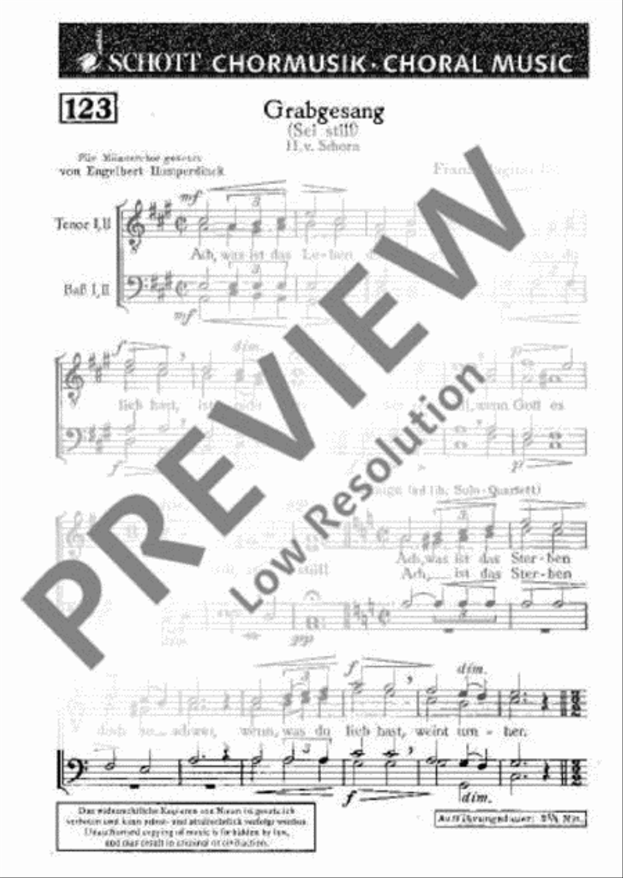 Grabgesang Men's Choir scores gallery preview page 2