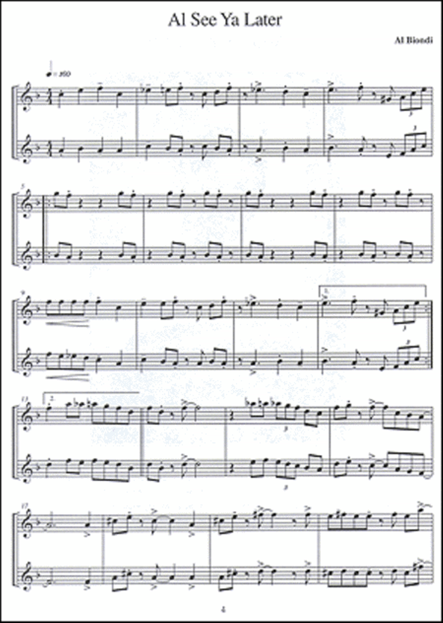 Jazz Duets, Violin Edition String Duet scores gallery preview page 4