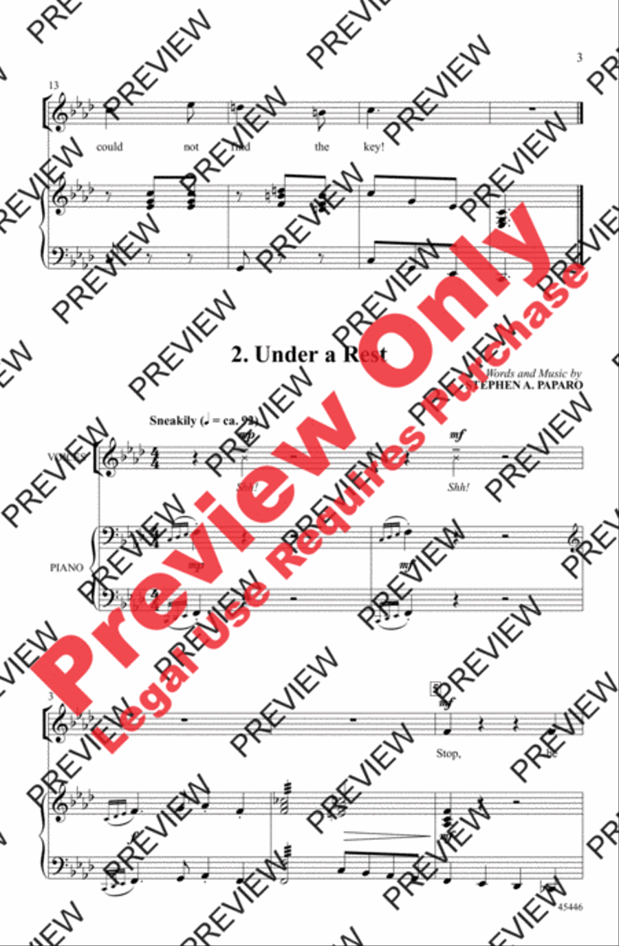 A Musical Pun-ology A Musical Pun-ology Unison Choir scores gallery preview page 3