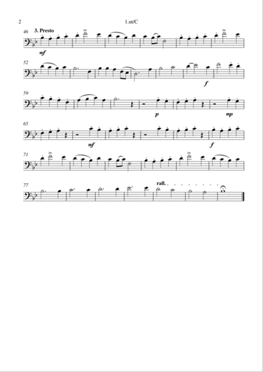 Trois Etudes pour Trois Trois Etudes pour Trois Brass Duet scores gallery preview page 6