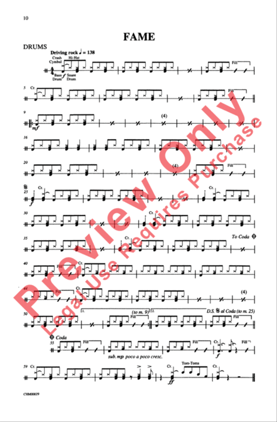 Fame 2-Part scores gallery preview page 9