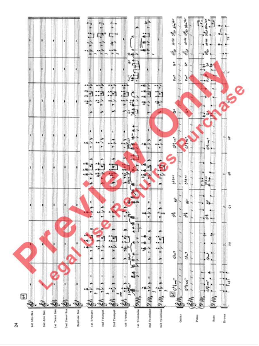 Original Big Band Sounds Big Band scores gallery preview page 25