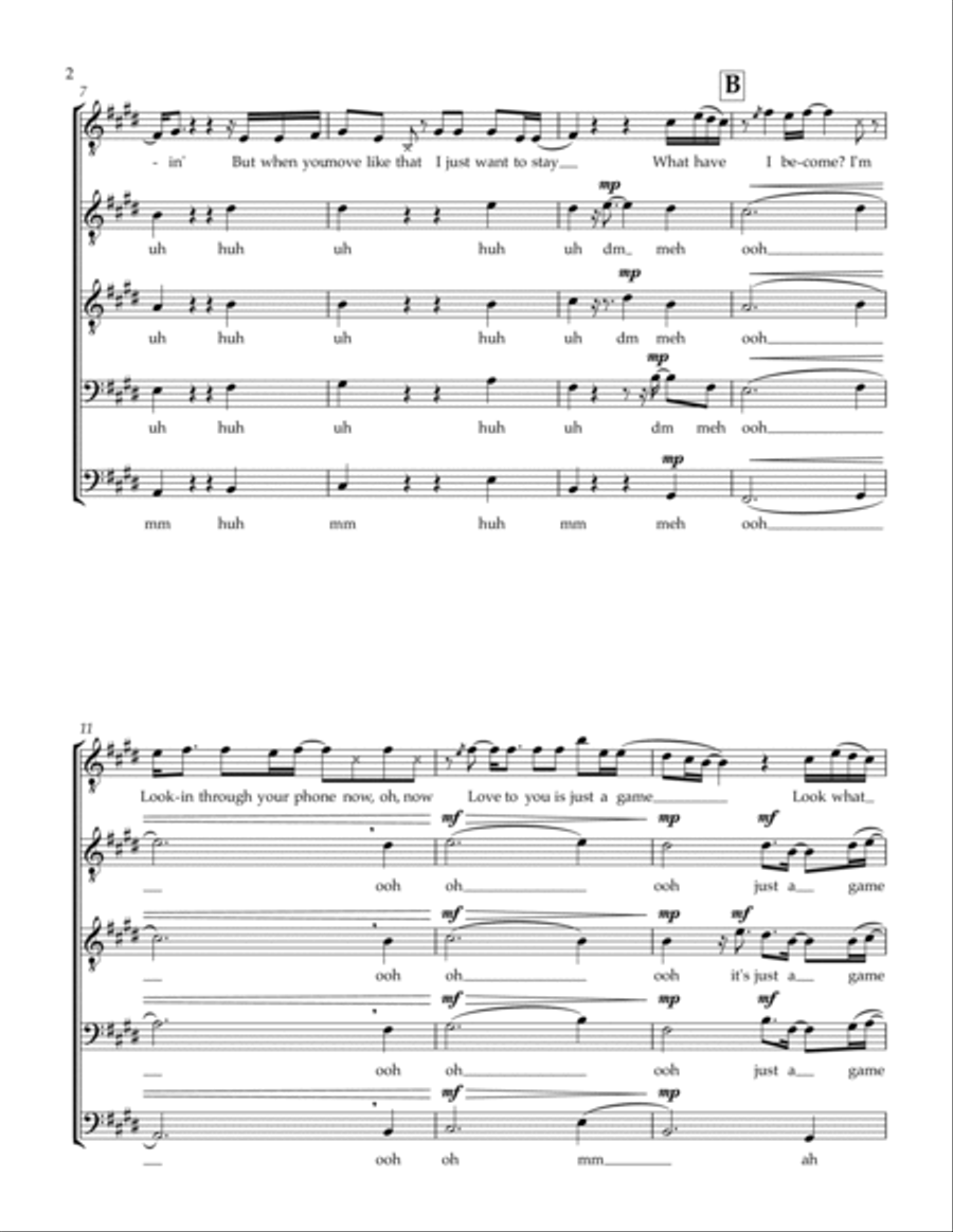 How Do You Sleep? TTBB scores gallery preview page 2