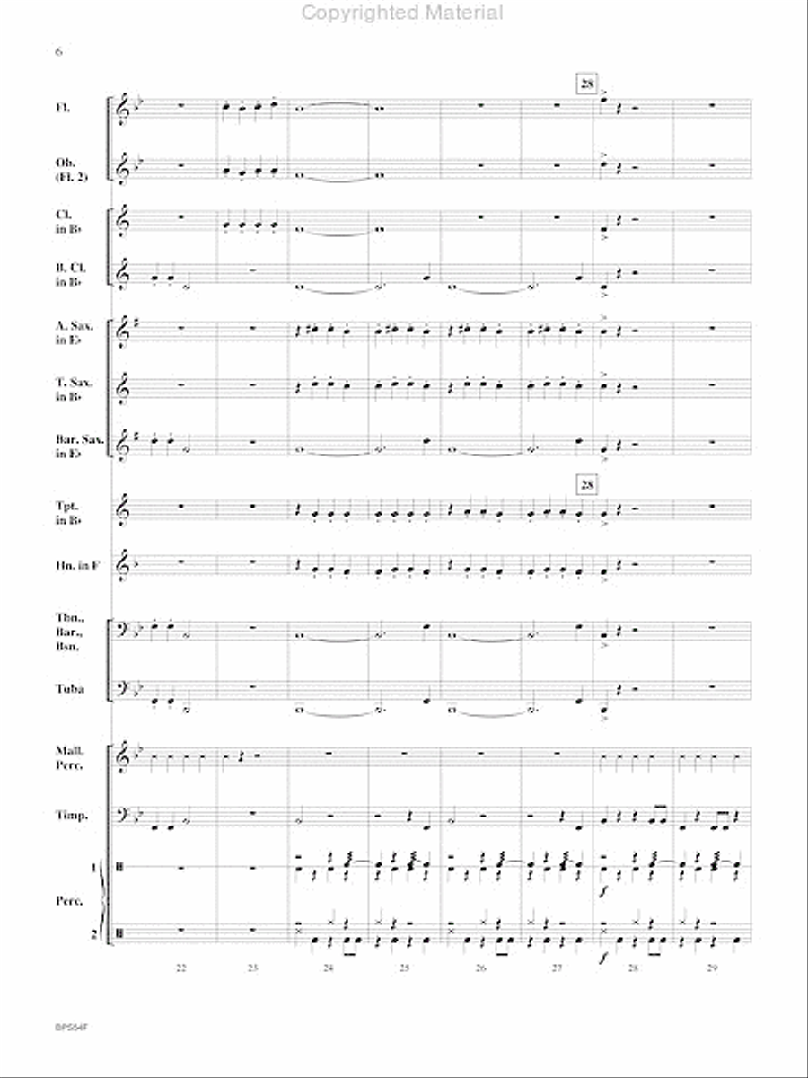 Santa's Noisy Workshop Concert Band scores gallery preview page 7