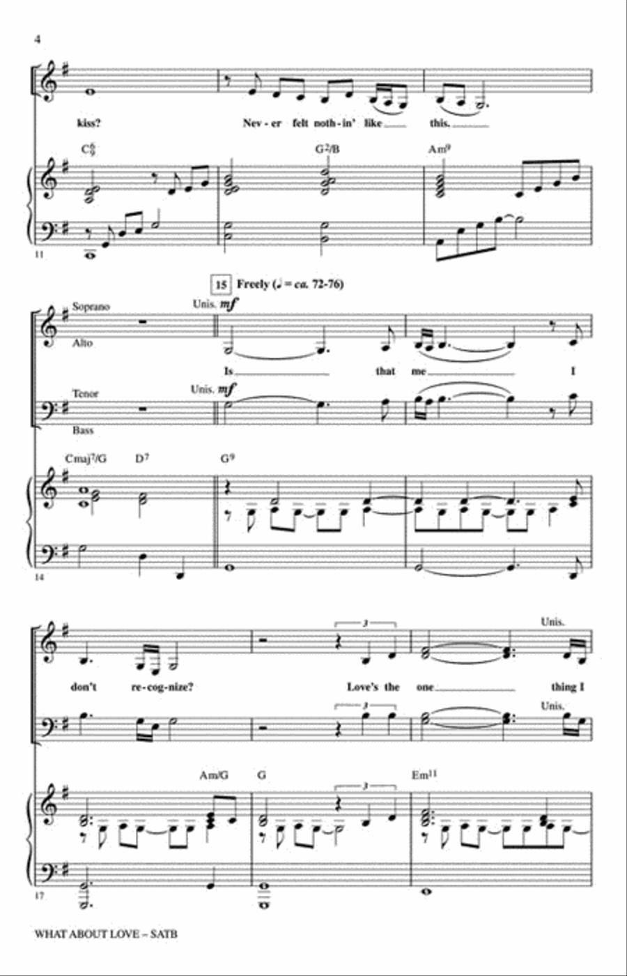 What About Love? 4-Part scores gallery preview page 3