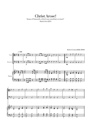 Robert Lowry - Christ Arose for Viola, Bassoon and Piano