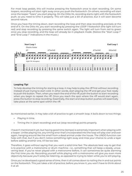 Looper Pedal Guitar Lessons