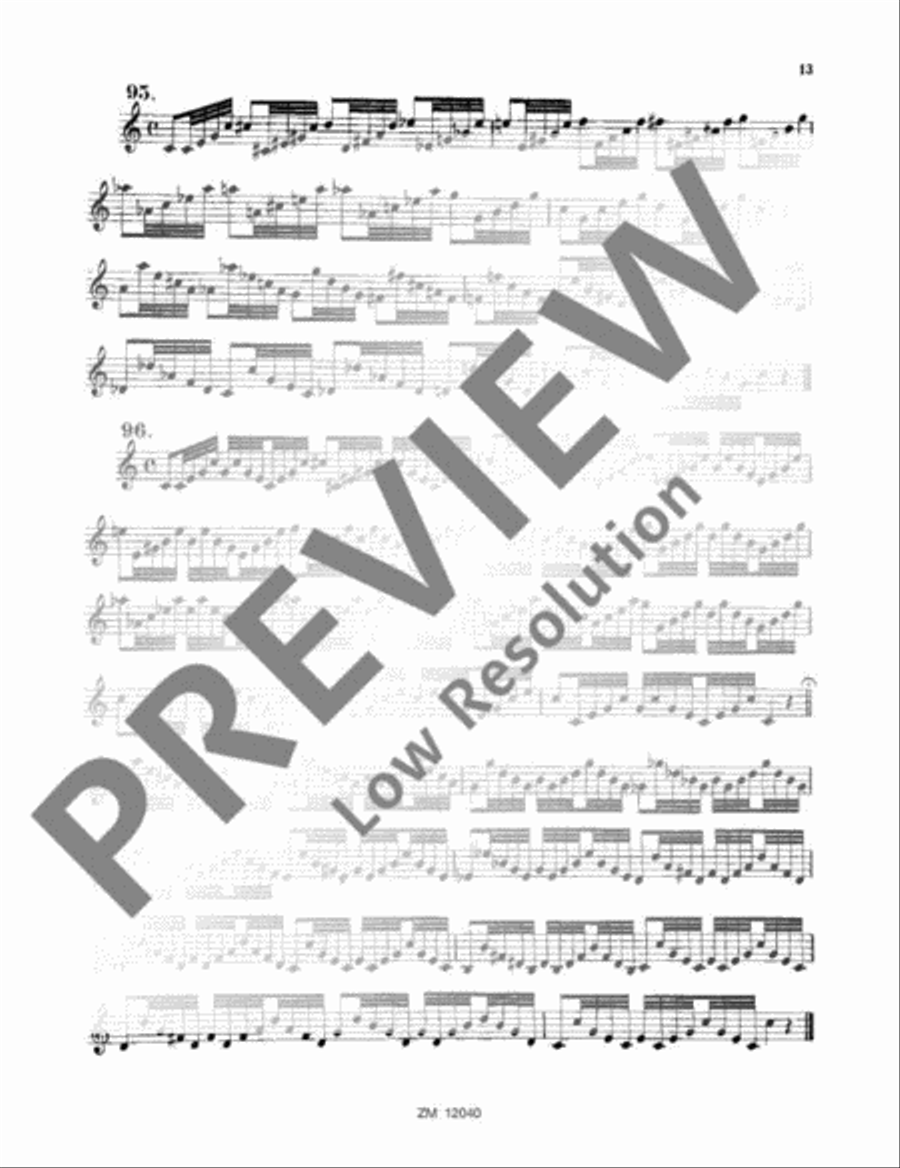 Daily Exercises Trumpet scores gallery preview page 14