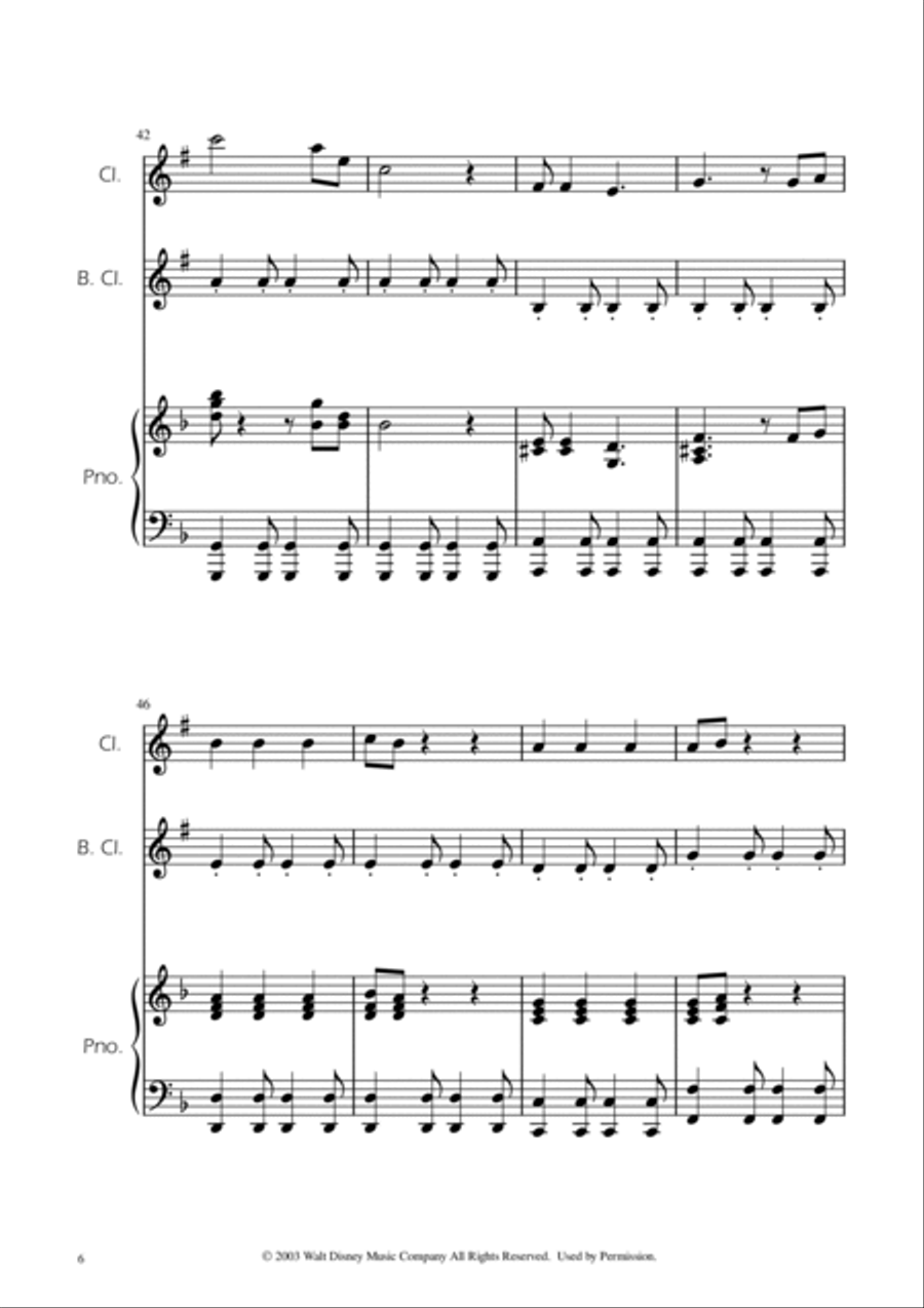 He's A Pirate Clarinet Duet scores gallery preview page 6