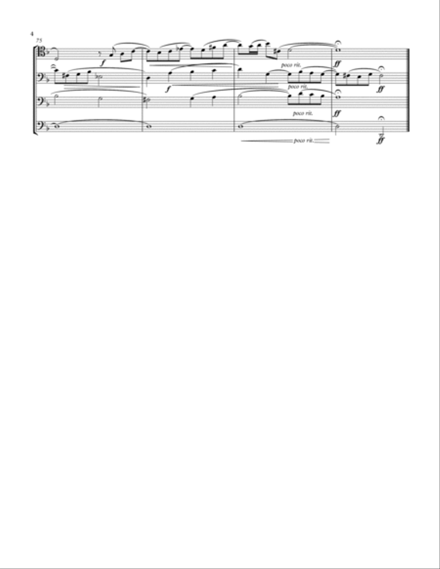 Contrapunctus I from the Art of the Fugue Trombone Solo scores gallery preview page 4