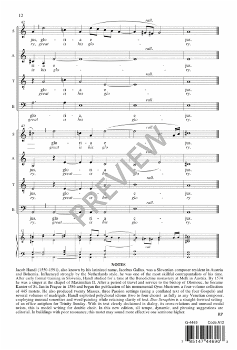 Duo Seraphim Duo Seraphim 4-Part scores gallery preview page 12