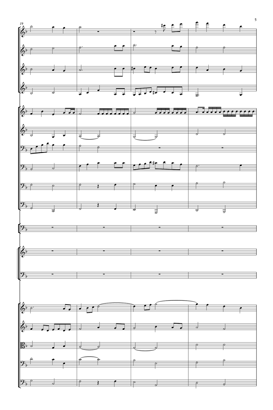 Let all things now living 4-Part scores gallery preview page 5
