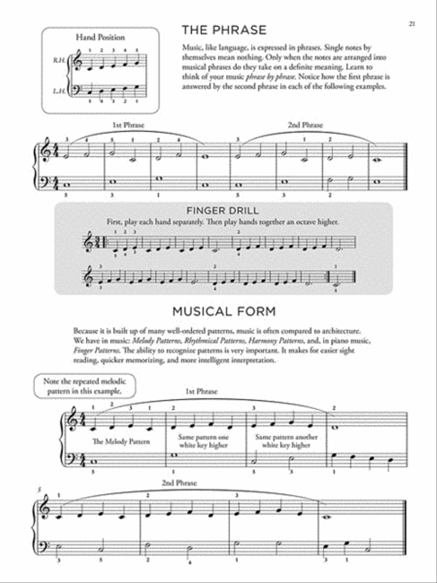 John Thompson's Adult Piano Course – Book 1 Piano Method scores gallery preview page 5