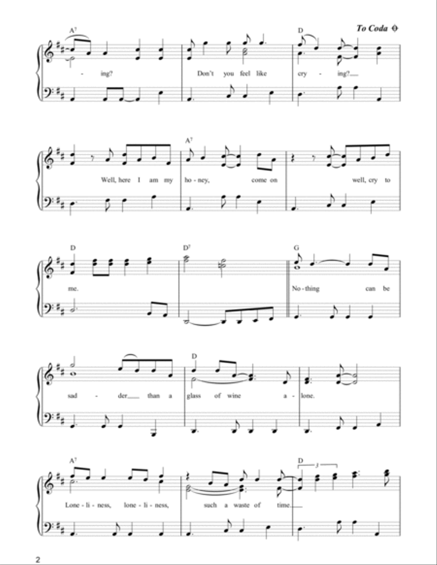 Cry To Me Voice scores gallery preview page 2