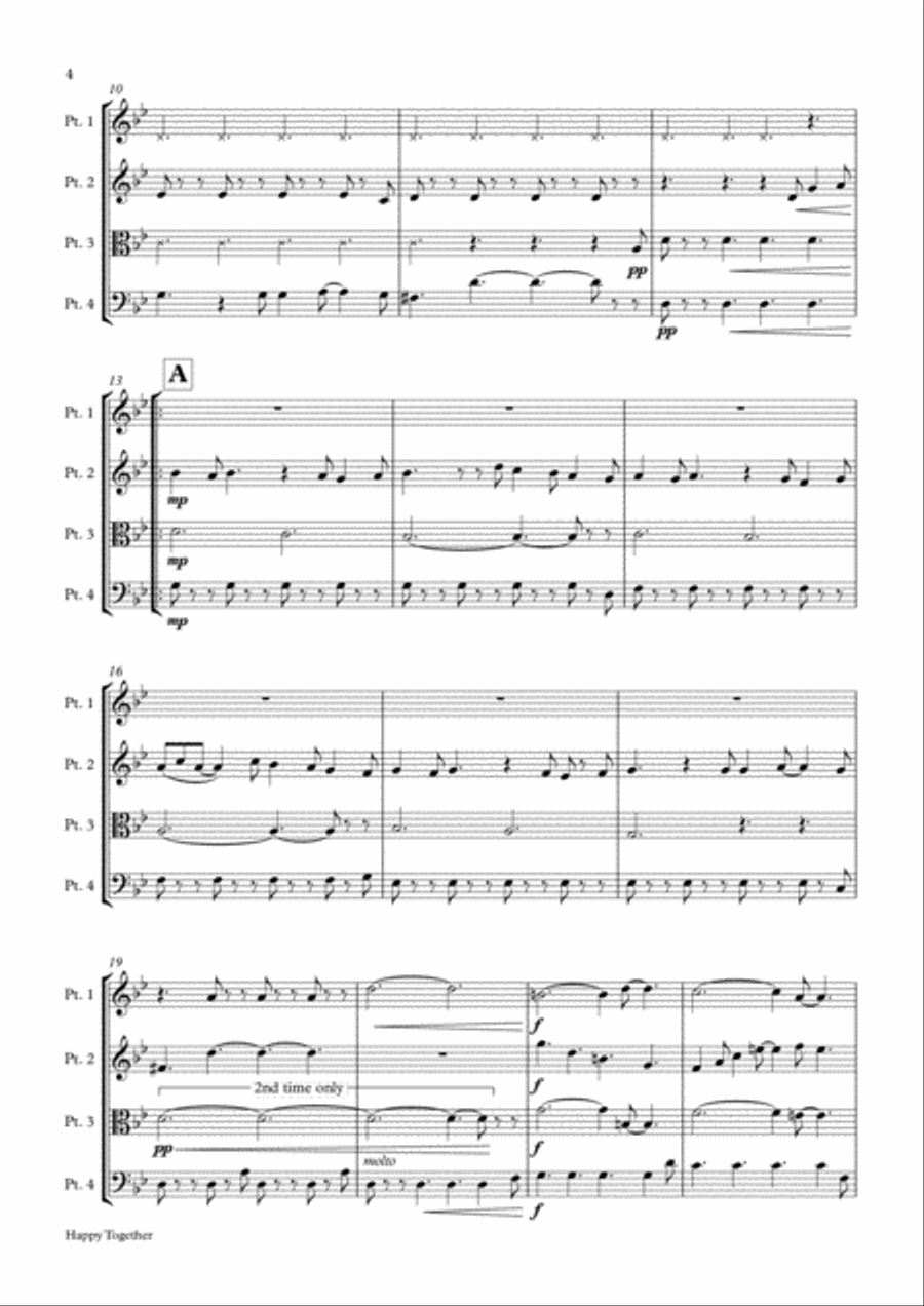 Happy Together Small Ensemble scores gallery preview page 4