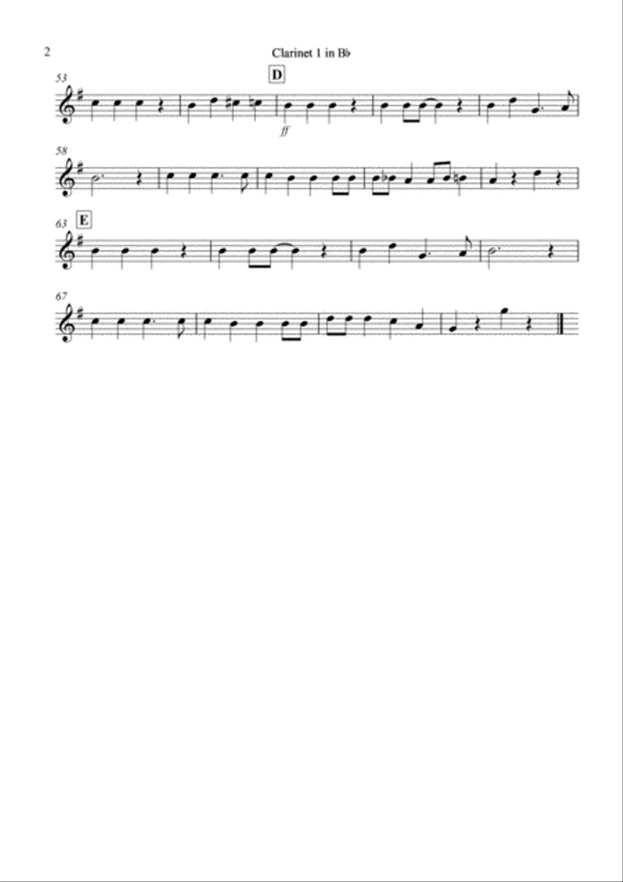 Jingle Bells (Jazzy Style!) for Clarinet Quartet Clarinet Quartet scores gallery preview page 6