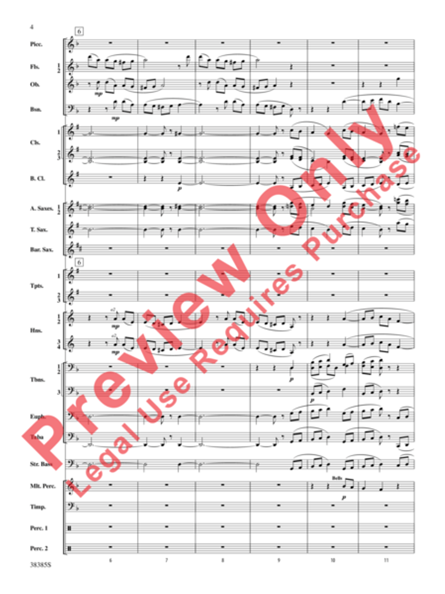 Fantasia on the Alleluia Hymn Concert Band scores gallery preview page 23