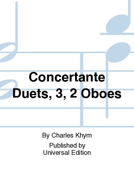 Concertante Duets, 3, 2 Oboes