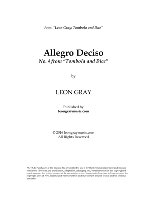 Allegro Deciso, Tombola and Dice (No. 4), Leon Gray