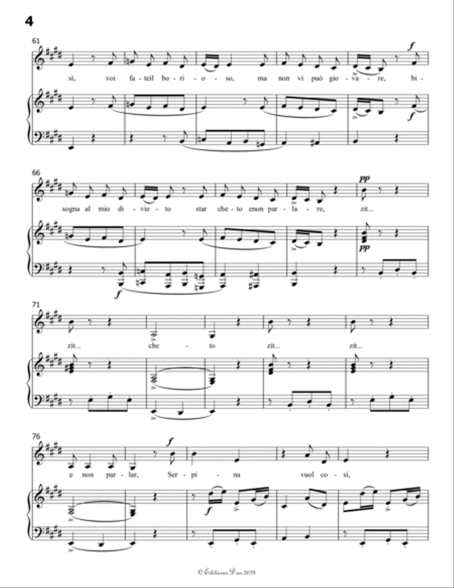 Stizzoso,mio stizzoso,by Pergolesi,in F Major Voice scores gallery preview page 6
