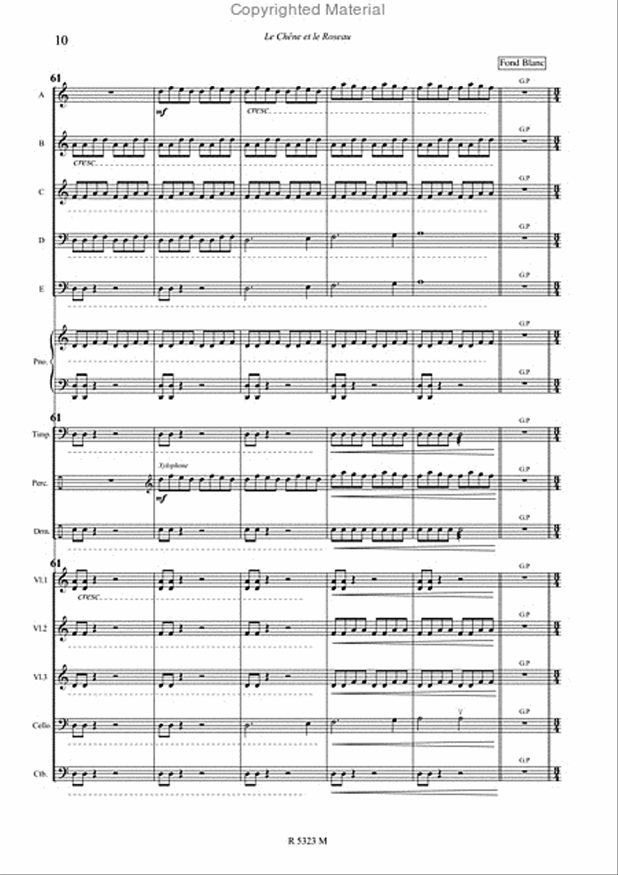 le chene et le roseau le chene et le roseau Concert Band scores gallery preview page 11