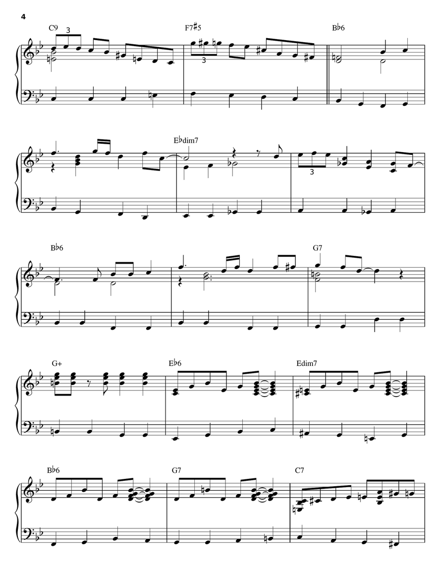 Mission To Moscow Piano Solo scores gallery preview page 4