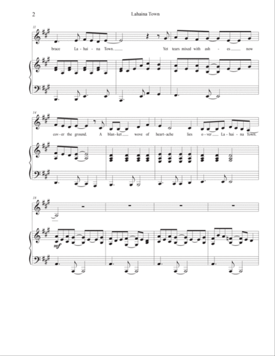 Lahaina Town Voice scores gallery preview page 4