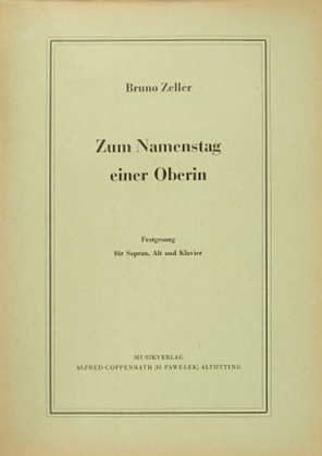 Book cover for Zum Namenstag einer Oberin