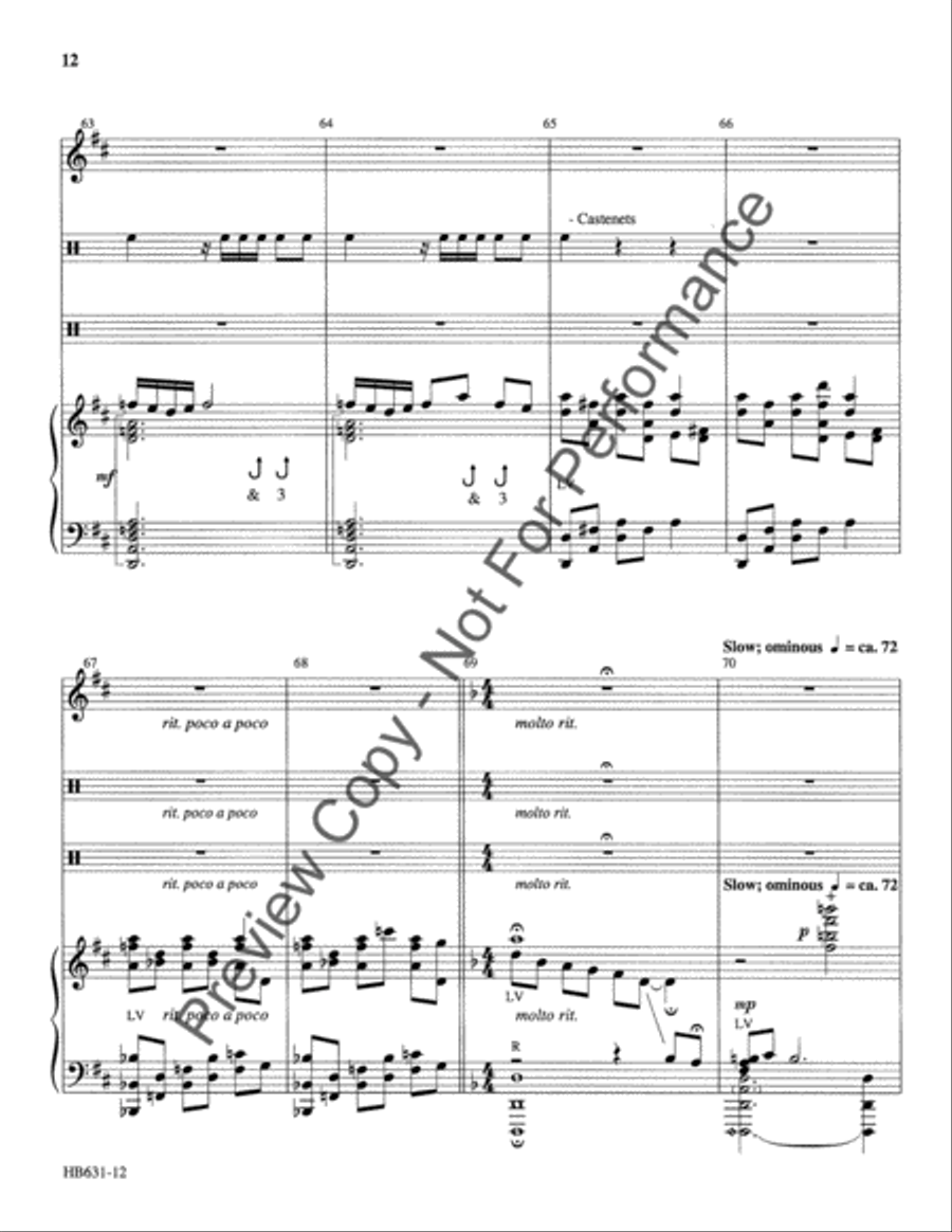 Serenata de Campanas - full score Handbell Choir scores gallery preview page 13