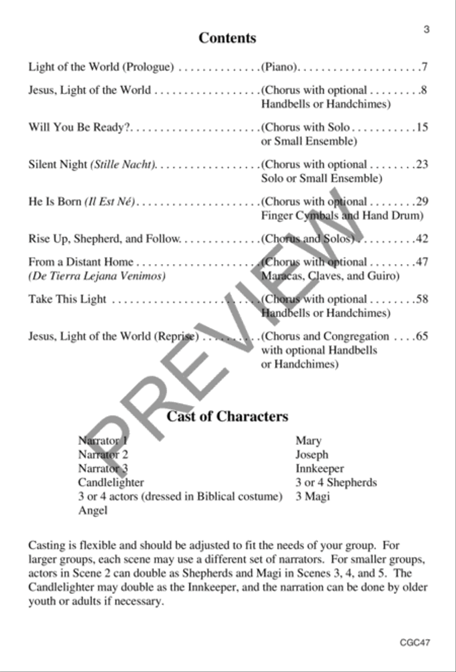 Light of the World Preview Kit (Score & CD) CD scores gallery preview page 4