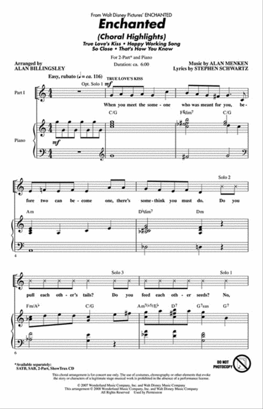 Enchanted Enchanted 2-Part scores gallery preview page 2