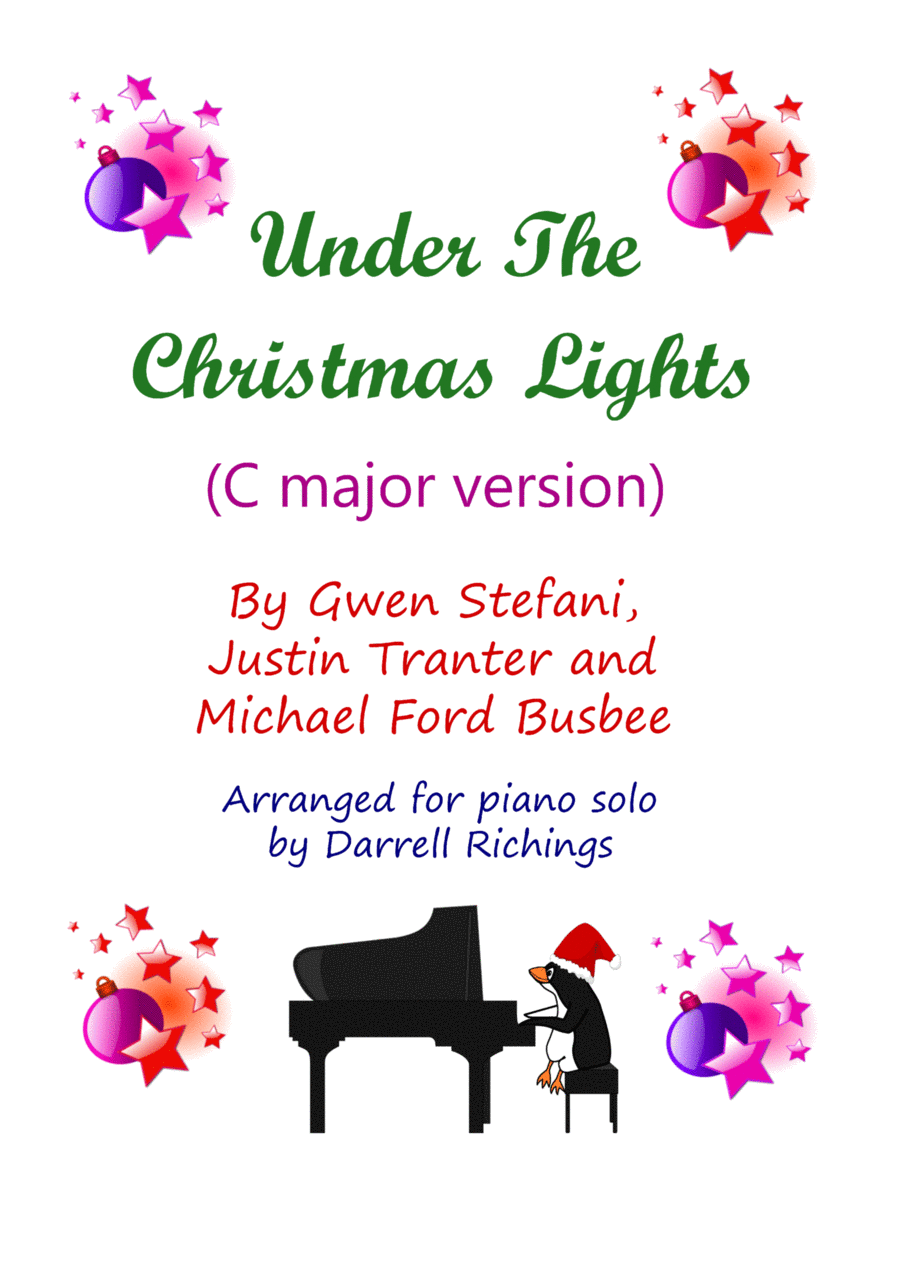 Under The Christmas Lights Piano Solo scores gallery preview page 1