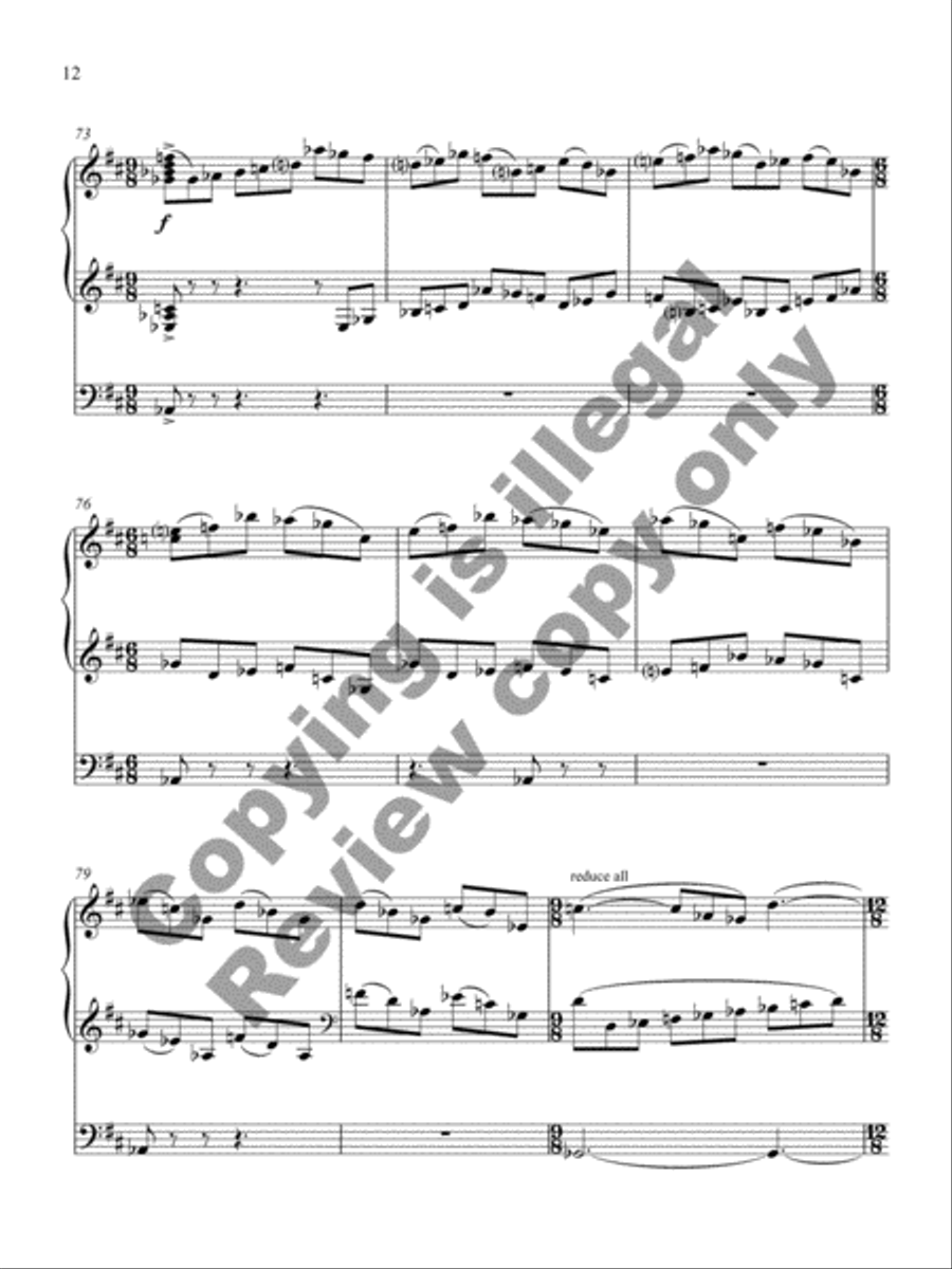 Chorale and Gigue Organ Solo scores gallery preview page 22