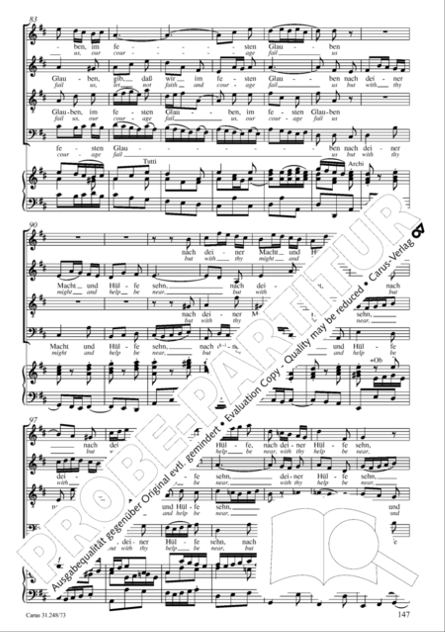Christmas Oratorio (Weihnachtsoratorium, Teile IV-VI) 4-Part scores gallery preview page 68