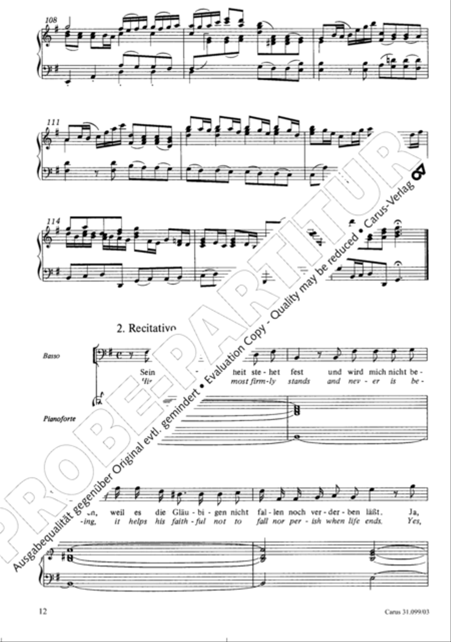 Whatever God ordains is right (Was Gott tut, das ist wohlgetan) 4-Part scores gallery preview page 13