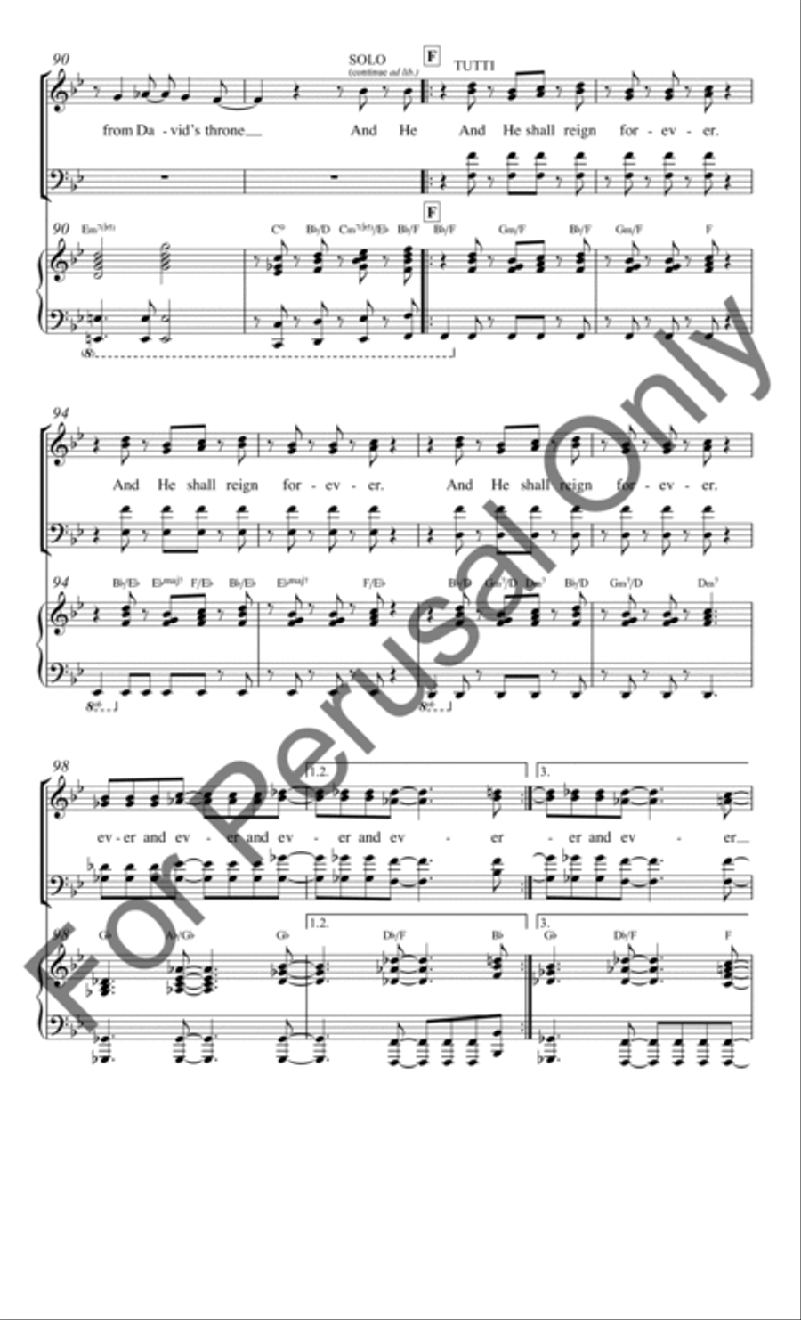 Glory to God in the Highest (Choral Score) 4-Part scores gallery preview page 10