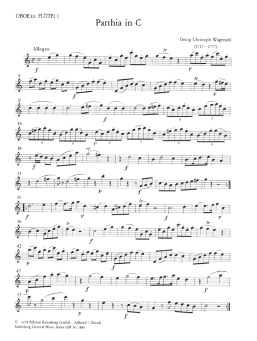 Parthia in C Set of Parts scores gallery preview page 2