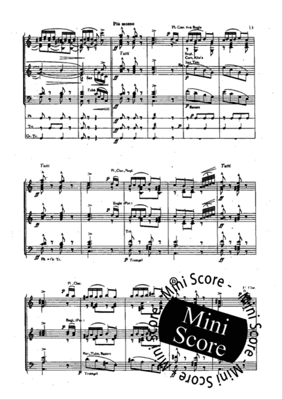 Slavische Dansen no 1,6 en 8 Fanfare Band scores gallery preview page 15