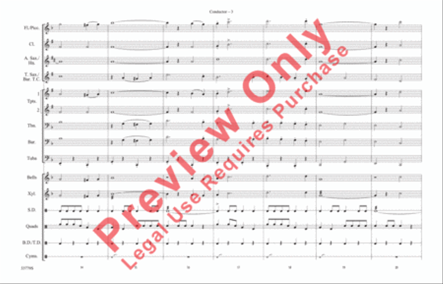 Stars and Stripes Forever Marching Band scores gallery preview page 4