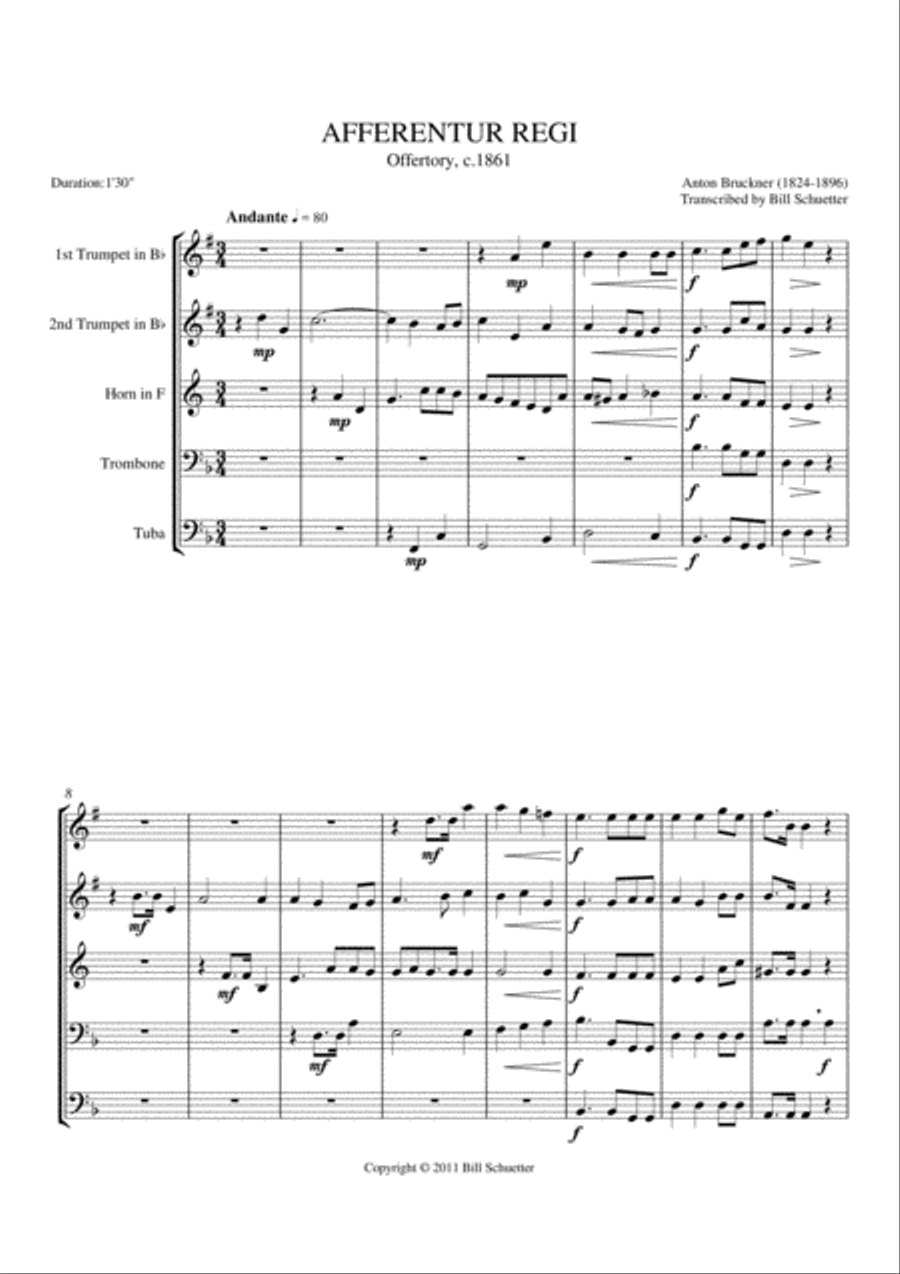 Altes Turmstucklein Altes Turmstucklein Brass Quintet scores gallery preview page 1