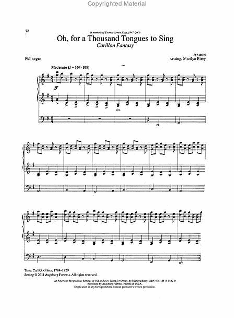 An American Perspective Organ scores gallery preview page 4