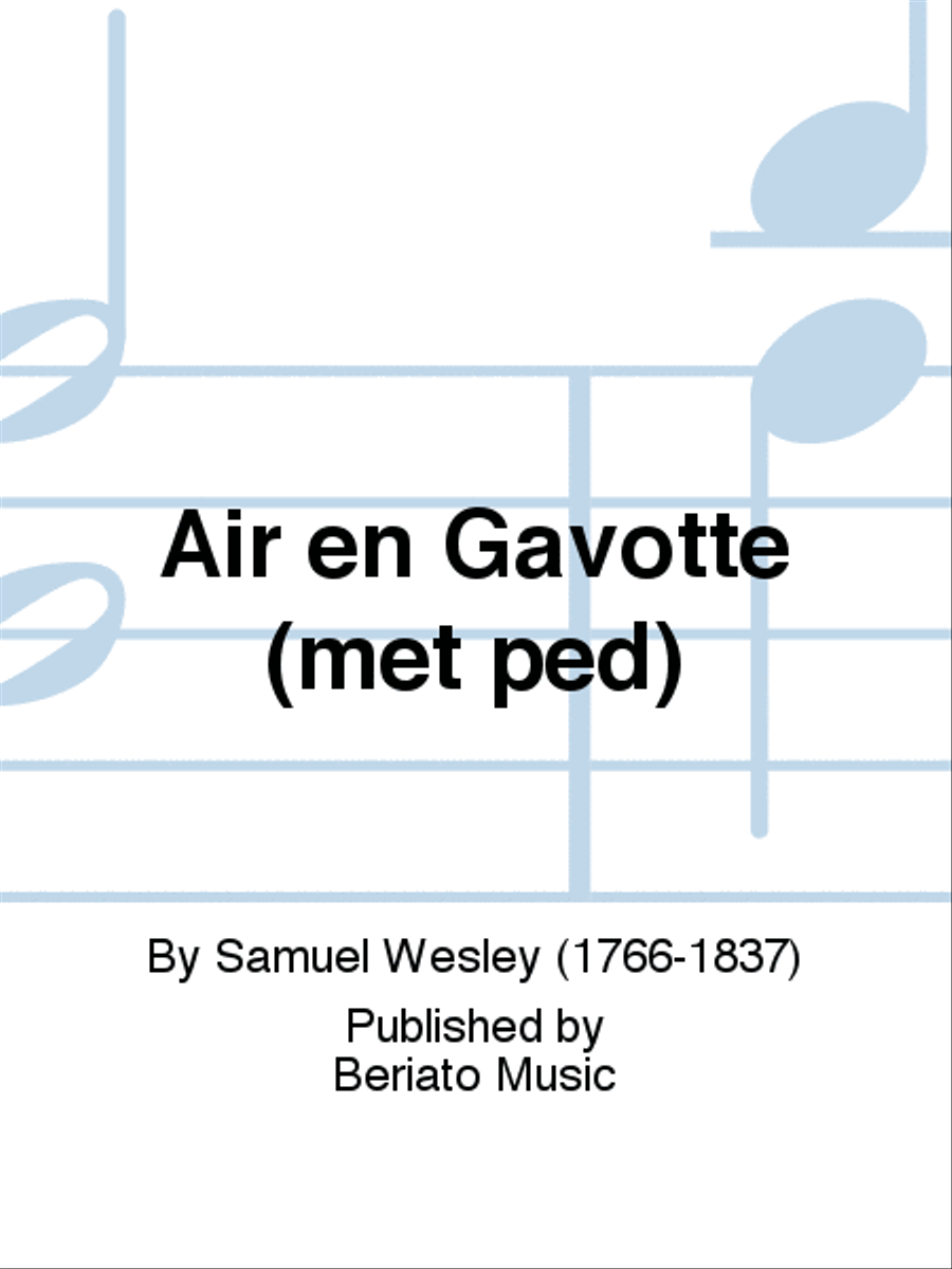 Air en Gavotte (met ped)